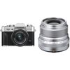 FUJIFILM X-T30 Mirrorless Digital Camera with 15-45mm and 23mm f/2 Lenses (Silver/Silver)