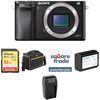 Sony Alpha a6000 Mirrorless Digital Camera Body Deluxe Kit (Black)