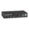 Black Box KVM Switch - UHD 4K 60, Dual-Head, HDMI, USB 3.1, USB C, Audio 2PT