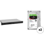 Synology RackStation 16TB RS217 2-Bay NAS Enclosure Kit with Seagate NAS Drives (2 x 8TB)