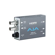 AJA HI53D HD-SDI Multiplexer To HDMI 1.4a and SDI Vid/Aud Mini-Converter