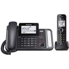 Panasonic Link2Cell KX-TG9581B 2-Line DECT 6.0 Cordless Phone with Cordless Handset