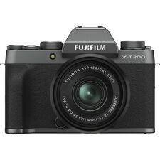 FUJIFILM X-T200 Mirrorless Digital Camera with 15-45mm Lens (Dark Silver)