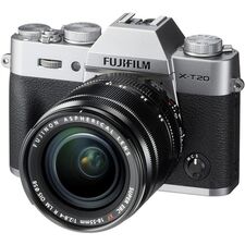 FUJIFILM X-T20 Mirrorless Digital Camera with 18-55mm Lens (Silver)