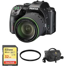 Pentax K-70 DSLR Camera with 18-135dmm Lens and Accessories Kit (Black)