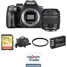 Pentax K-70 DSLR Camera with 18-55mm Lens Deluxe Kit (Black)