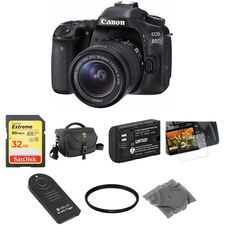 Canon EOS 80D DSLR Camera with 18-55mm Lens Basic Kit