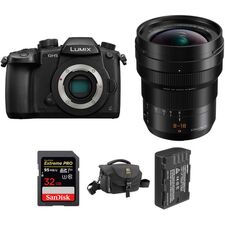 Panasonic Lumix DC-GH5 Mirrorless Micro Four Thirds Digital Camera with 8-18mm Lens and Accessories Kit