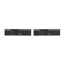 Black Box KVM Extender over CATx - 4K, Dual-Head, DisplayPort, USB 2.0, Serial, Audio, Local Video