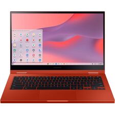 Samsung - Galaxy Chromebook 2 - 13.3" QLED Touch-Screen - Intel Celeron - 4GB Memory - 64GB eMMC - Fiesta Red