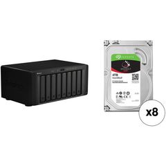 Synology DiskStation 64TB DS1819+ 8-Bay NAS Enclosure Kit with Seagate NAS Drives (8 x 8TB)