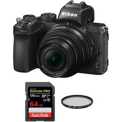 Nikon Z 50 Mirrorless Digital Camera with 16-50mm Lens and Accessories Kit