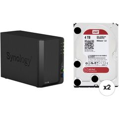 Synology DiskStation 8TB DS718+ 2-Bay NAS Enclosure Kit with WD NAS Drives (2 x 4TB)