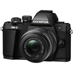 Olympus OM-D E-M10 Mark II Mirrorless Micro Four Thirds Digital Camera with 14-42mm II R Lens (Black)