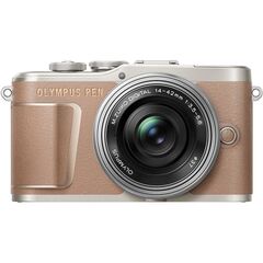 Olympus PEN E-PL10 Mirrorless Digital Camera with 14-42mm Lens (Brown)