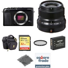 FUJIFILM X-E3 Mirrorless Digital Camera with 23mm Lens Deluxe Kit (Black)