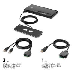 Top ponuda Belkin 2-Port Single Head HDMI Modular Secure KVM Switch PP4.0 W/Remote - LaptopPlaza uvoz i distribucija laptopova, projektora i druge IT opreme