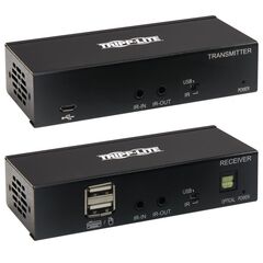 Tripp Lite DisplayPort over Cat6 Extender Kit, KVM Support, USB, 4K, DP1.2a, PoC, HDCP 2.2, 230 ft. (70 m), TAA