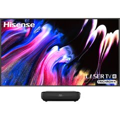 Hisense L9G TriChroma 3000-Lumen XPR 4K UHD Smart Laser DLP Projector & 100" Screen Bundle