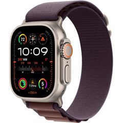 Apple Watch Ultra 2 (GPS + Cellular) 49mm Titanium Case with Indigo Alpine Loop - Medium - Titanium MRET3