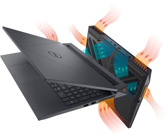 Dell G15 15.6" FHD 120Hz Gaming Laptop - Intel Core i7 16GB Memory - NVIDIA GeForce RTX 4060 - 1TB SSD - Dark Shadow Gray w/ Black Thermal Shelf, 3 image