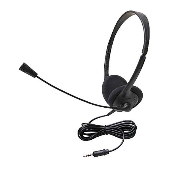 Califone 3065AVT-10L Lightweight Personal Multimedia Stereo Headset (3.5mm To Go Plug, Pack of 10)