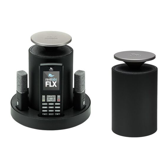 Revolabs FLX2-200 Dual POTS Wireless Conference System with 2 Omnidirectional Mics, 2 Speakers, and 2 Charging Trays