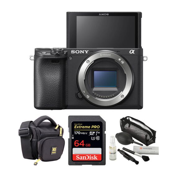 Sony Alpha a6400 Mirrorless Digital Camera Body with Accessories Kit