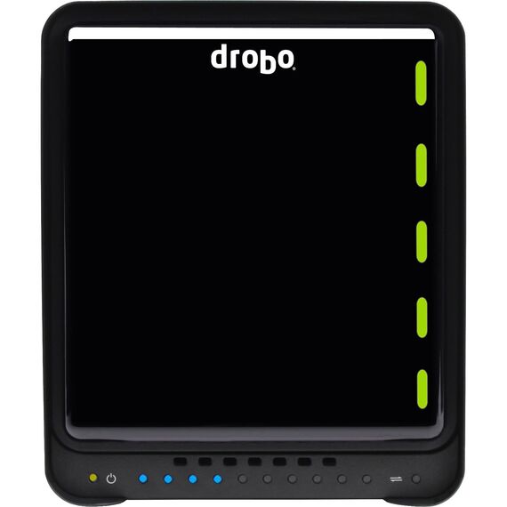 Drobo 5-Bay Nas Dual Gigabit Ethernet With 128G Msata 5 Year Drobocare And 40Tb (5X8Tb Hdd)