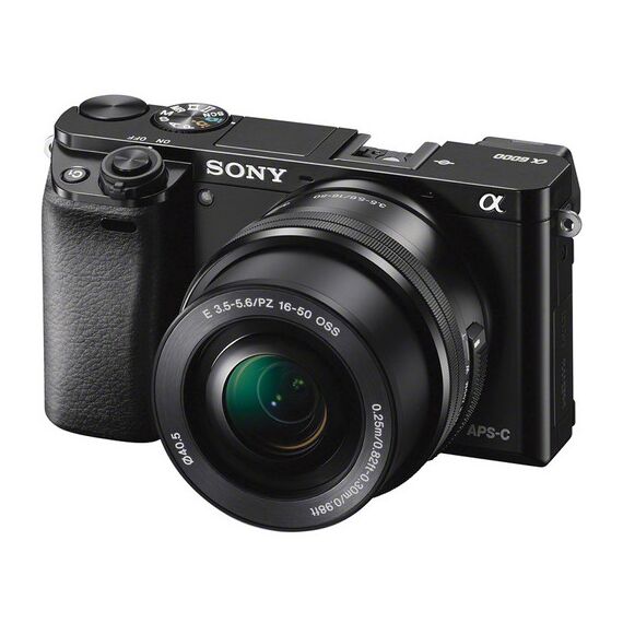 Sony Alpha a6000 Mirrorless Digital Camera with 16-50mm Lens (Black)