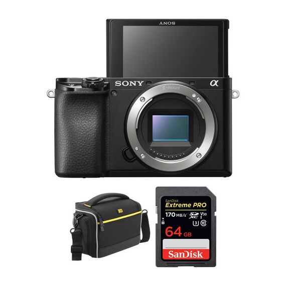 Sony Alpha a6100 Mirrorless Digital Camera Body with Accessories Kit