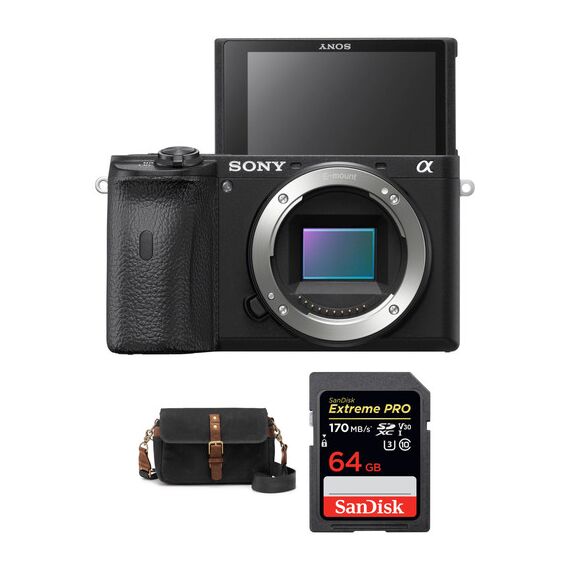 Sony Alpha a6600 Mirrorless Digital Camera Body with Accessories Kit