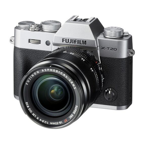 FUJIFILM X-T20 Mirrorless Digital Camera with 18-55mm Lens (Silver)