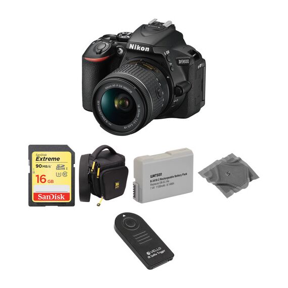 Nikon D5600 DSLR Camera with 18-55mm Lens Basic Kit