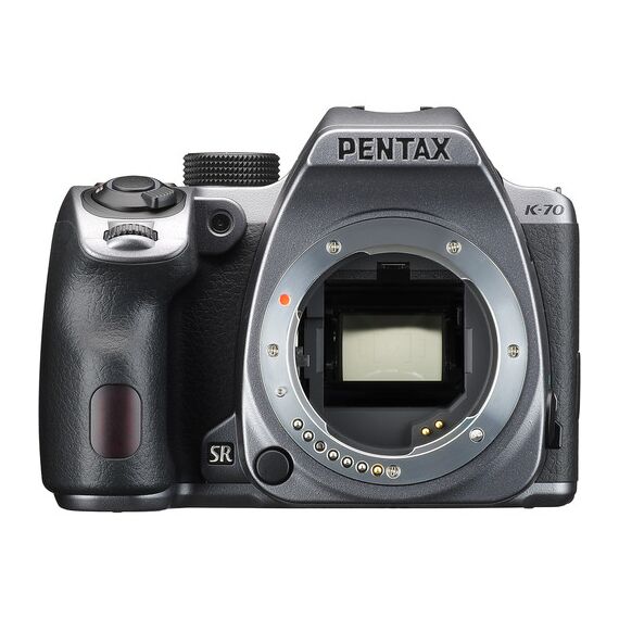 Pentax K-70 DSLR Camera (Body Only, Silver)