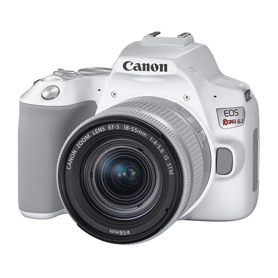 Canon EOS Rebel SL3 DSLR Camera with 18-55mm Lens (White)