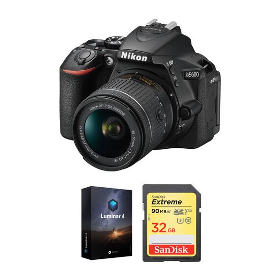 Nikon D5600 DSLR Camera with 18-55mm Lens and Accessories Kit