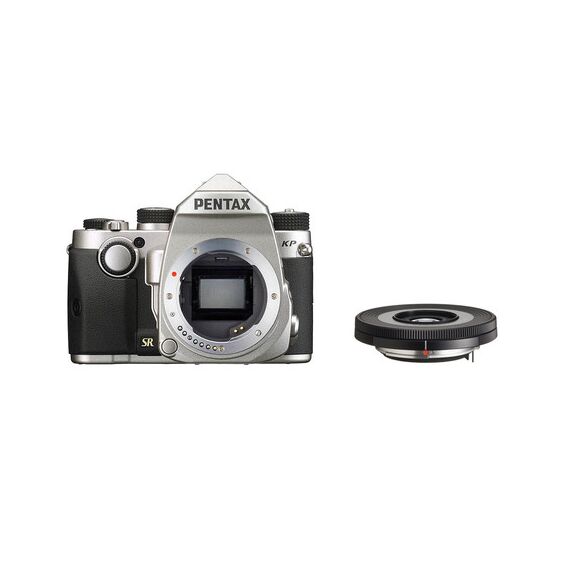 Pentax KP DSLR Camera with 40mm Lens Kit (Silver)