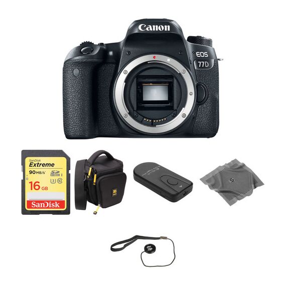 Canon EOS 77D DSLR Camera Body Basic Kit