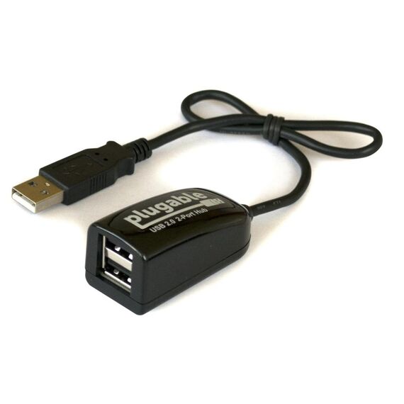 Plugable USB 2.0 2-Port High Speed Ultra Compact Hub Splitter