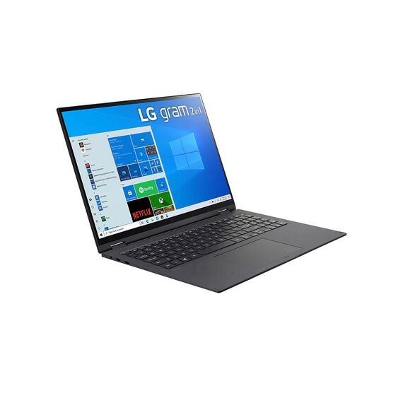 LG 16” Black 16:10 WQXGA 2-in-1 touch gram Laptop with Windows 10 Pro, 16GB RAM, 1TB SSD, 11th Gen Intel® Quad Core™ i7 Processor, Intel® Evo™ Platform & Thunderbolt™ 4, 2 image