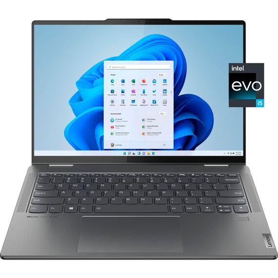 Lenovo - Yoga 7i 2-in-1 14" 2.2K Laptop - Intel Evo Platform - Intel Core i5-1335U with 8GB Memory - 512GB SSD - Storm Grey