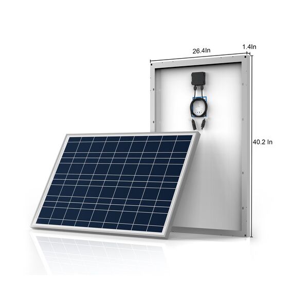 ACOPower 800W 12V Polycrystalline Solar Panel RV Kit with 60A MPPT Charge Controller, 2 image