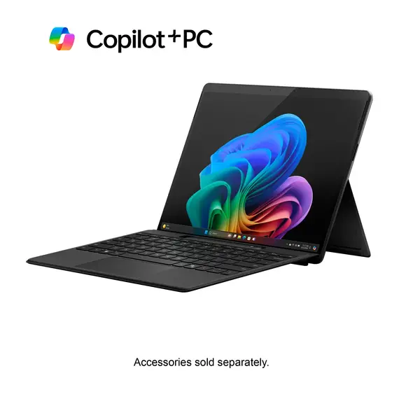 Microsoft - Surface Pro - Copilot+ PC - 13” - Snapdragon X Plus - 16GB Memory - 512GB SSD - Device Only (11th Edition) - Black, 3 image