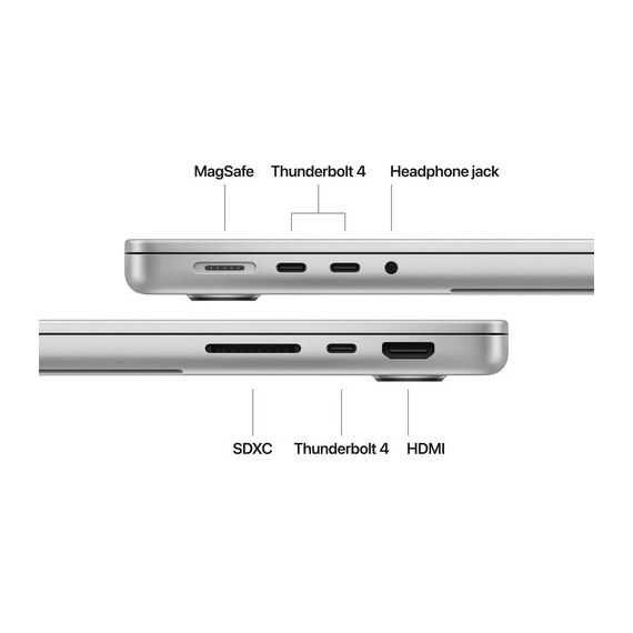 Apple 14" MacBook Pro (M4, Silver), Ram: 16GB, Velicina hard diska: 512GB, Color: Silver, Video adapter: 10-Core GPU | 16-Core Neural Engine, Tip procesora: Apple M4 10-Core Chip, 7 image