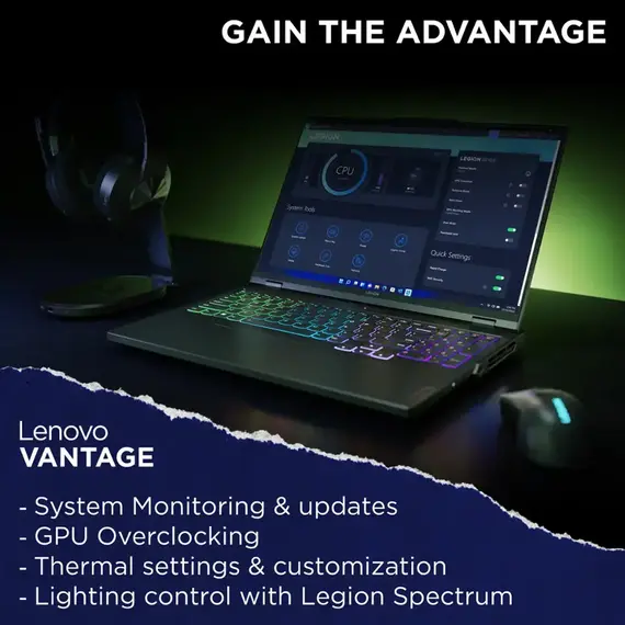 Lenovo - Legion Pro 5i 16" Gaming Laptop WQXGA - Intel 14th Gen Core i9 with 16GB Memory - NVIDIA GeForce RTX 4060 8GB - 1TB SSD - Onyx Grey, 7 image