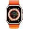 Apple Watch Ultra (GPS + Cellular) 49mm Titanium Case with Orange Alpine Loop - Medium - Titanium, 2 image